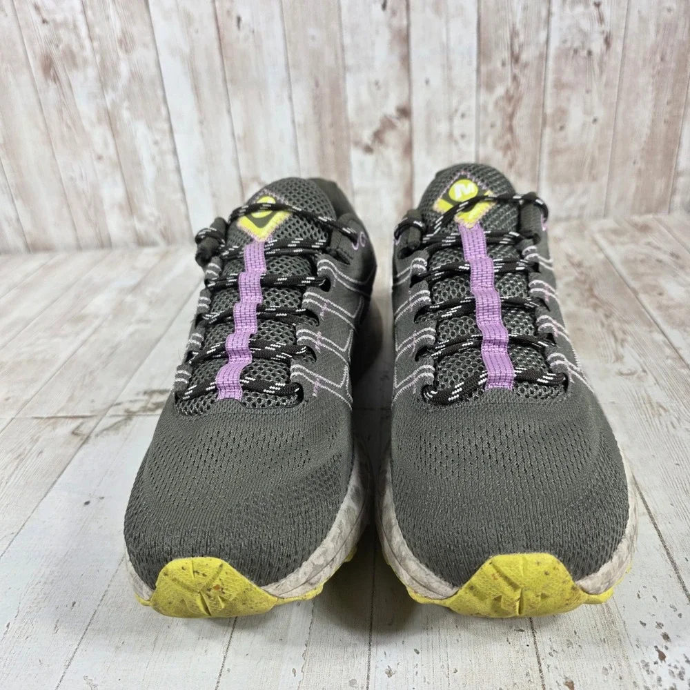 Merrell Moab Flight Womens Trail Running Shoes Olive Green Vibram Size 11